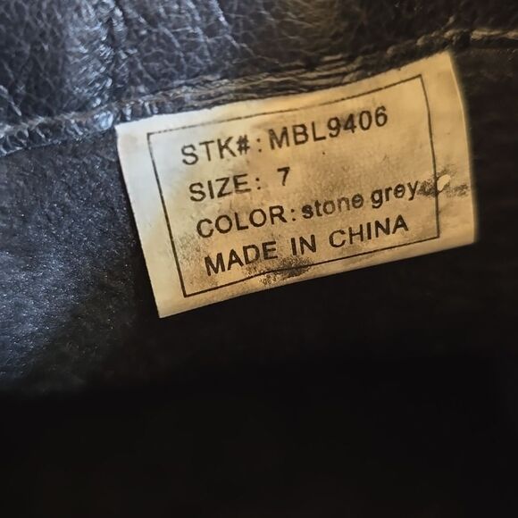 MILWAUKEE BLOCK HEEL LADIES MOTORCYCLE SIDE ZIPPER CLOSURE BOOTS - Picture 16 of 16